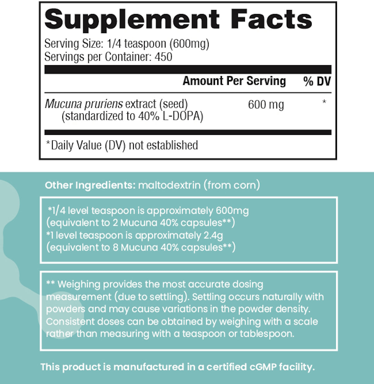 Mucuna Powder 40% (270 gram)
