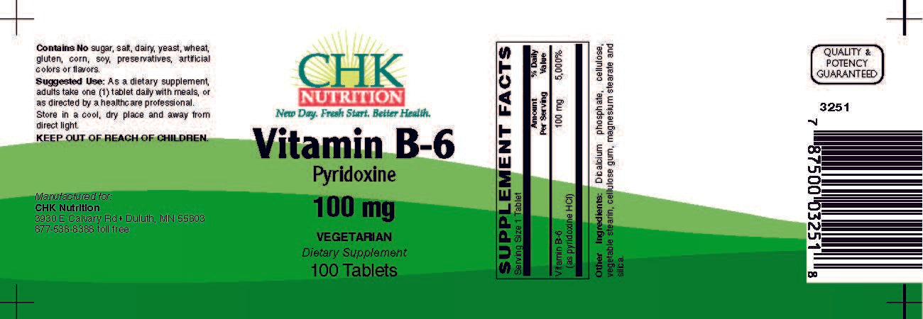 Vitamin B-6  (100 mg)